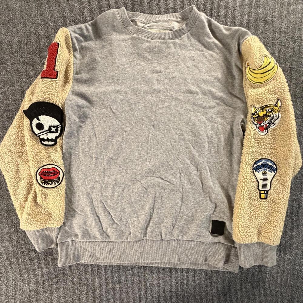 Decibel‎ Men's Sweatshirt with Patchwork Sleeves, XL #745